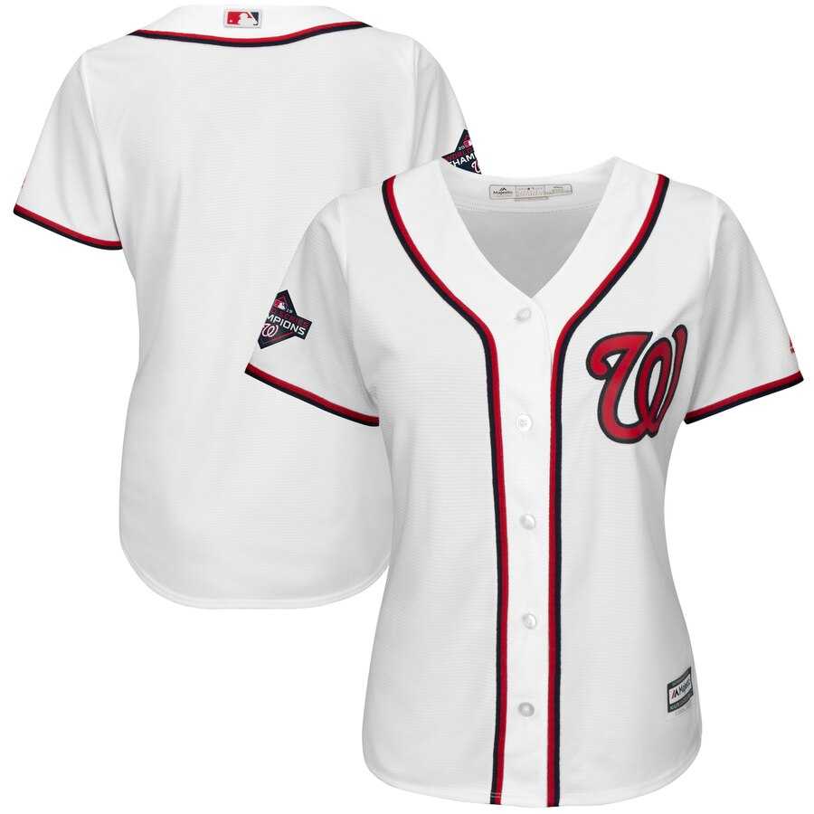Women Nationals Blank White 2019 World Series Champions Cool Base Jersey,We sell and wholesale Women Nationals Blank White 2019 World Series Champions Cool Base Jersey on line form chian!
